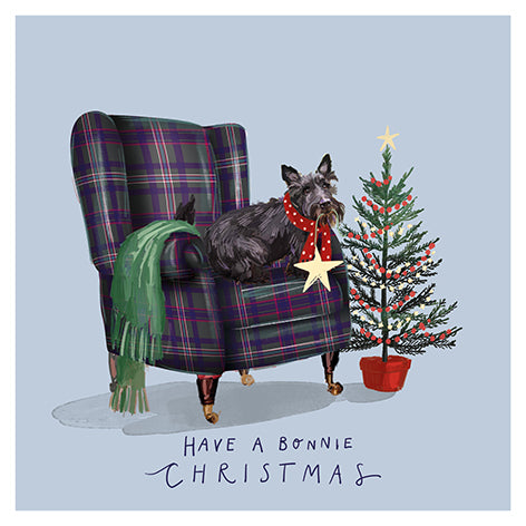 NEW Scotty Dog Tartan Christmas Cards (Pack of 10)