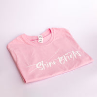 'Shine Bright' Tee - pink